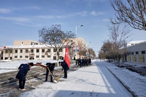 扫雪除冰，保校园安全——机械工程学院学生党支部主题党日活动