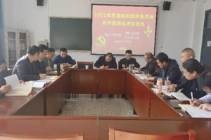 机械工程学院召开党组织组织生活会和民主评议党员